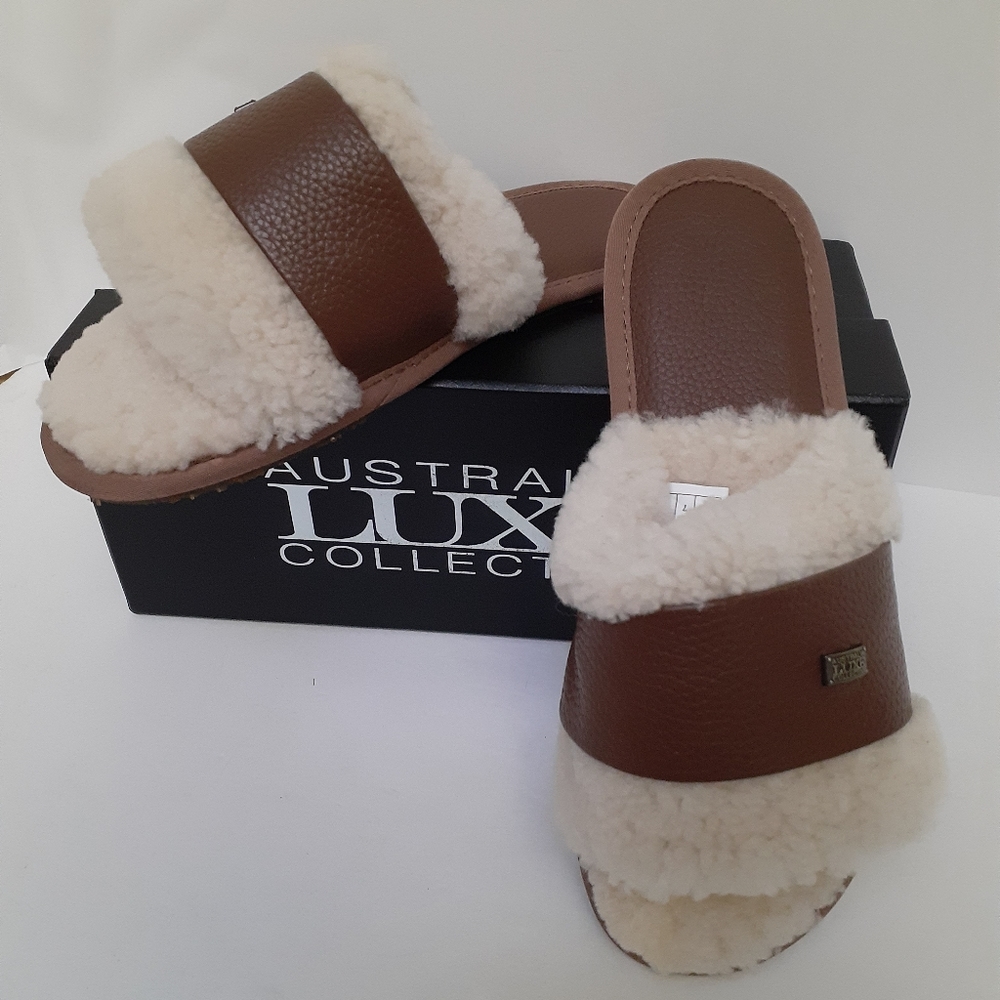 New Australia Luxe Shearling Slippers Sz 9 - Picture 3 of 6
